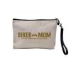 Linen-Feel Cosmetic Bag, Biker Mom, 23.5 x 15 cm view 1