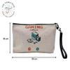 Linen Cosmetic Bag, “Phone Call Is Calling Me” Sport Leisure Passion, 23.5 × 15 cm view 2