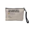 Linen-Look Cosmetic and Toiletry Pouch, Office Email Humor Design, 23.5 x 15 cm view 1