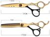 DLAZUM Professional Hairdressing Scissors, Thinning Shears Set, 440C, 6-Inch view 3