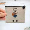 Linen Cosmetic Bag “Phone Call Is Calling Me” Guitar, 15 x 10 cm view 3