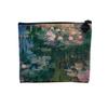 Linen-Look Cosmetic Bag, Monet Water Lilies, Plus Collection view 1