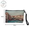 Rialto Bridge Venice Cosmetic Bag, Linen-Look Canvas, 15 x 10 cm or 23.5 x 15 cm view 2