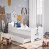 BDW Bianco Children's Bed with Mattress and Drawer, White, 180 x 90 cm view 1