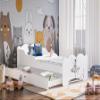 BDW Bianco Children's Bed with Mattress and Drawer, White, 180 x 90 cm view 2