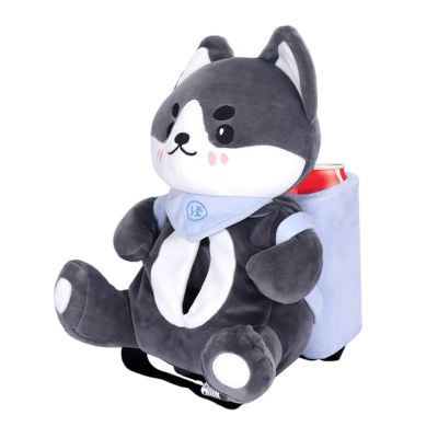 Plush Dog Car Tissue Box, Cute Multifunctional Animal Design