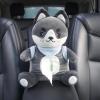 Plush Dog Car Tissue Box, Cute Multifunctional Animal Design view 2