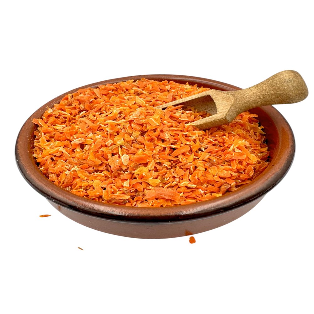 Dried Carrot Flakes, Dried Vegetables, 20 g–4.9 kg, Daucus carota (1,500 g)