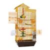 Large Retro Bird Cage/Carrier, Gold view 3