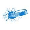Sports Wall Sticker, Ice Hockey Art, Kids Playing Hockey, Puck Breaking Through Wall, 33 x 57 cm view 1
