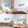 Sports Wall Sticker, Ice Hockey Art, Kids Playing Hockey, Puck Breaking Through Wall, 33 x 57 cm view 2