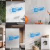 Sports Wall Sticker, Ice Hockey Art, Kids Playing Hockey, Puck Breaking Through Wall, 33 x 57 cm view 4