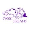 Dalmatian Sweet Dreams Wall Decal, Vinyl Puppy Sticker, 24.1 x 40.1 in view 1