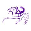 Flying Dragon Wall Decal, Kids' Room Art Decor, Family Nature Decor, Removable Sticker, Extra Large 84 x 119 cm view 1
