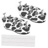 2-Piece Acrylic Nail Holders with Cow Print for Manicure view 1