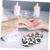 2-Piece Acrylic Nail Holders with Cow Print for Manicure view 4
