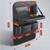 GTALIJHN Car Backseat Organizer for Mitsubishi Space Star 2nd Gen, 1998–2024, Folding Tray, Seatback Protector, Waterproof, Large, Brown view 2