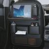 GTALIJHN Car Backseat Organizer for Mitsubishi Space Star 2nd Gen, 1998–2024, Folding Tray, Seatback Protector, Waterproof, Large, Brown view 3