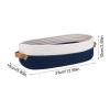 Oval Foldable Handwoven Cotton Rope Storage Basket view 2