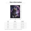 Purple Moon Cat Throw Blanket, 76.2 x 101.6 cm, Super-Soft Plush Flannel Blanket view 2