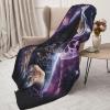 Purple Moon Cat Throw Blanket, 76.2 x 101.6 cm, Super-Soft Plush Flannel Blanket view 4