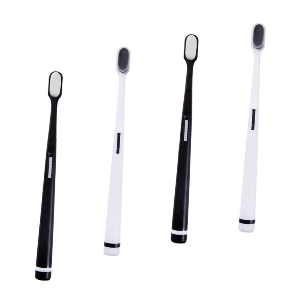 MOLUCKFU 4-Pack Manual Toothbrushes for Adults and Pregnant Women, Extra-Soft Bristles