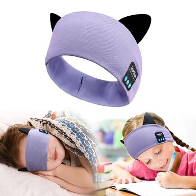 Joythink Bluetooth Headband Headphones for Kids, Purple