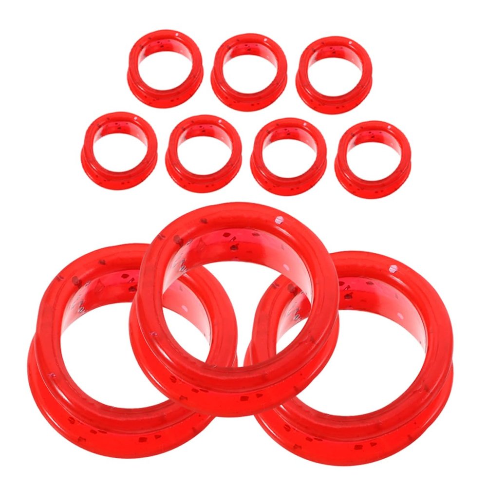 Happyyami 10-Piece Silicone Finger Protectors for Hair Cutting Scissors