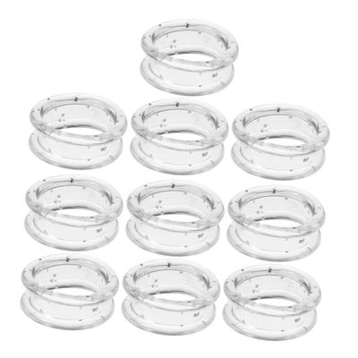 Happyyami 10-Pack White Silicone Finger Rings for Scissors