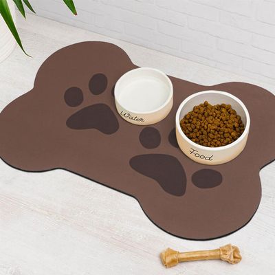 Waterproof Non-Slip Pet Feeding Mat for Dogs and Cats, Quick-Dry, Easy-Clean, 40 x 60 cm, Color 1