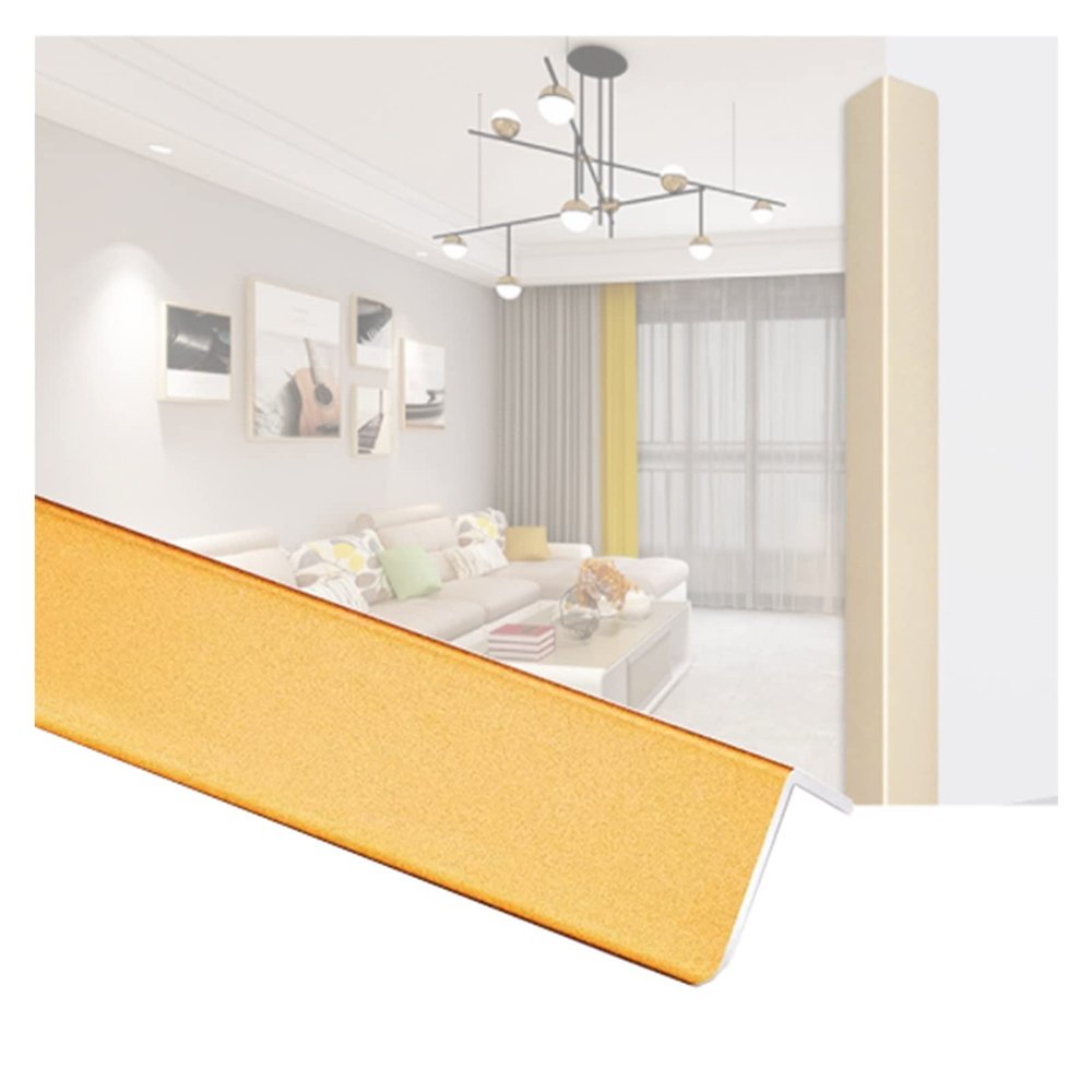 WOTZOV Aluminum Corner and Edge Protector, Gold, 100 cm