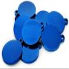 100-Piece Set of Custom-Engraved Blank Dog Tags, Personalized Stainless Steel Pet ID Tags, Pet Name and Phone Number, Round, Blue, M, 30 x view 1