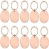 10-Pack Blank Stainless Steel Pet Name Tags, Round, 20/25/30 mm, Rose Gold, 30 x 30 mm view 1
