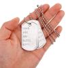 HEMOTON Memorial Dog Tag Necklace for Men view 3