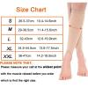 Ayztantine Compression Calf Sleeves, 30–40 mmHg, Men’s and Women’s Footless Calf Compression Sleeves, Beige, XXL view 3