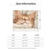 Sleeping Cat in Blanket Plush Flannel Throw, 40 x 30 in view 2