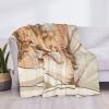 Sleeping Cat in Blanket Plush Flannel Throw, 40 x 30 in view 4