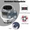 COSTWAY 500W Foot Spa with Massage, Shower Function, Heating, Shiatsu Rollers, Timer and Wheels, Gray view 2
