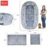 2,180 × 115 × 30 Extra-Large Dog Bed for Humans, Adults, and Pets with Removable, Washable Faux-Fur Cover, Pillow, and Blanket view 2