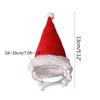 DIIOOMIEEU Christmas Hat Hamster Santa with Adjustable White Headwear view 2