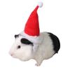 DIIOOMIEEU Christmas Hat Hamster Santa with Adjustable White Headwear view 3