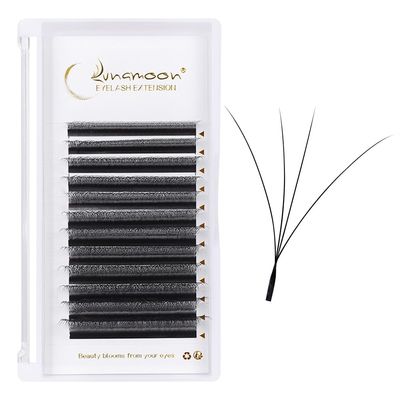 Lunamoon 4D W Volume Eyelash Extensions, 0.07D, 13 mm