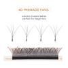 Lunamoon 4D W Volume Eyelash Extensions, 0.07D, 13 mm view 3