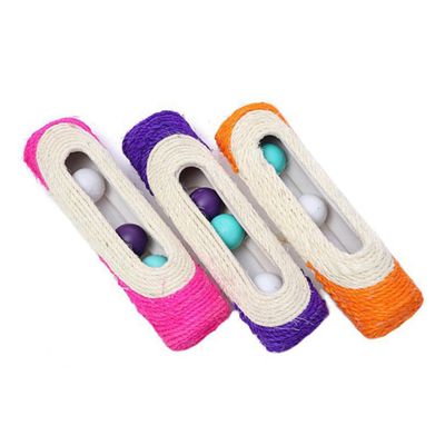 Sisal Cat Scratching Board with THREE Sound Balls as a Play Roller