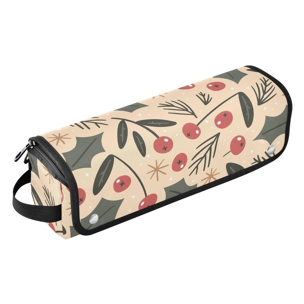 FRODOTGV Hot Hair Tools Travel Bag for Women with Heat Mat, Floral Pattern