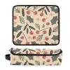 FRODOTGV Hot Hair Tools Travel Bag for Women with Heat Mat, Floral Pattern view 3