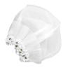 Cornesty Pet Flower Headpiece, Dog Veil Clip, Wedding Accessory for Small and Medium Dogs, White (S) view 4