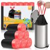 XIQIYY 15L Black Trash Bags, Drawstring Garbage Bags, 90 Count view 1