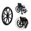 20/22/24-Inch Wheelchair Rear Wheels, Solid Puncture-Proof Anti-Slip PU Tires, One-Piece Molded Wheels with 12 mm Bearings, 2-Pack view 2