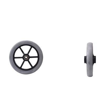 BDBLFLTZ 2-Piece 7-Inch Replacement Walker Wheels with 2 Axles, Gray